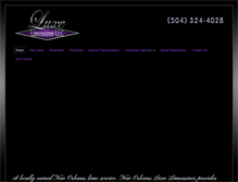 Tablet Screenshot of neworleansluxurylimos.com
